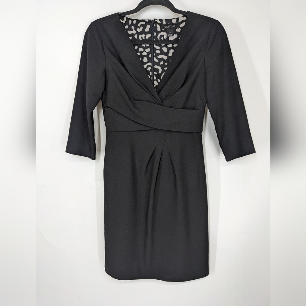 WHITE HOUSE BLACK MARKET 3/4 Sleeve V-neck Dress